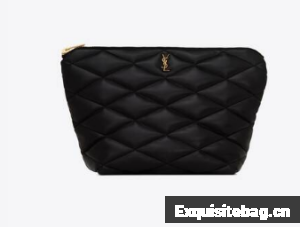SAINT LAURENT SADE POUCH IN QUILTED LAMBSKIN 6967791 black