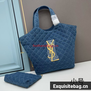 SAINT LAURENT SHOPPING Denim bag Y205321 blue