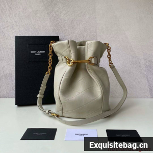 Yves Saint Laurent Calf leather bag Y677822 BLANC VINTAGE