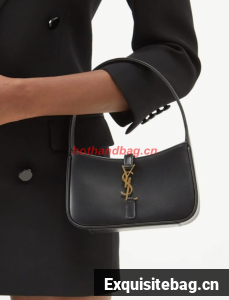 Yves Saint Laurent Original Leather Mini Shoulder Bag LE5A7 Black
