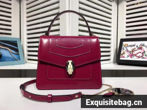 BVLGARI Serpenti Forever Bag Patent Leather BG2280 Purple