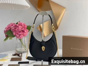 BVLGARI Shoulder Bag Calfskin Leather B281632 black