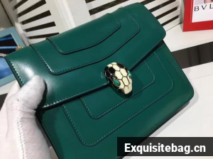 BVLGARI mini Shoulder Bag Calfskin Leather BG2283 Green