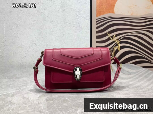 Bvlgari Serpenti Forever leather crossbody bag 289676 Red