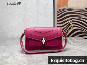 Bvlgari Serpenti Forever leather crossbody bag 289676 Rose