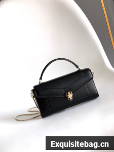 Bvlgari Serpenti Forever leather crossbody bag 289688 black
