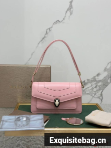 Bvlgari Serpenti Forever leather crossbody bag 292104 pink