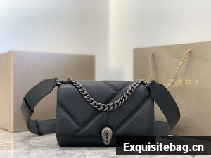 Bvlgari Serpenti Forever leather crossbody bag B219069 black