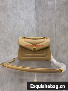 Bvlgari Serpenti Forever leather crossbody bag B282922 Apricot