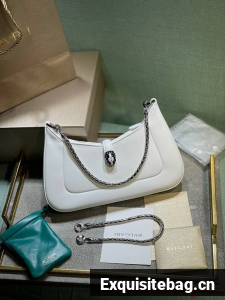 Bvlgari Serpenti Forever leather crossbody bag B282935 white