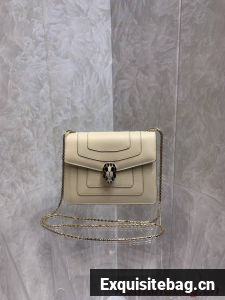 Bvlgari Serpenti Forever leather small crossbody bag 290544 cream