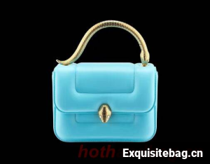 Bvlgari Serpenti Forever leather small crossbody bag B209107 sky blue