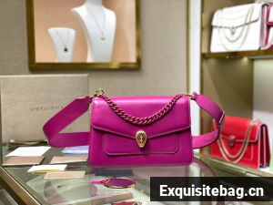 Bvlgari Serpenti Forever leather small crossbody bag B210762 rose