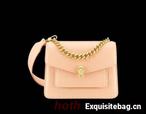 Bvlgari Serpenti Forever leather small crossbody bag B210875 light pink