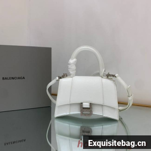 Balenciaga HOURGLASS SMALL TOP HANDLE BAG 59353 WHITE