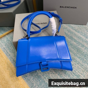 Balenciaga HOURGLASS SMALL TOP HANDLE BAG B108895-1 blue