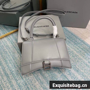Balenciaga HOURGLASS SMALL TOP HANDLE BAG B108895-1 grey 