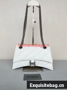 Balenciaga HOURGLASS Wallet With Chain 92885 WHITE