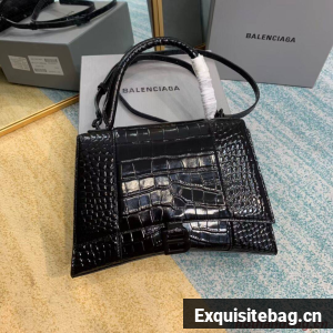 Balenciaga HOURGLASS MEDIUM TOP HANDLE BAG B108892E black Balenciaga HOURGLASS MEDIUM TOP HANDLE BAG B108892E black