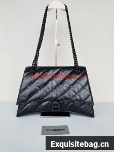 Balenciaga HOURGLASS With Chain 92886 BLACK Balenciaga HOURGLASS With Chain 92886 BLACK