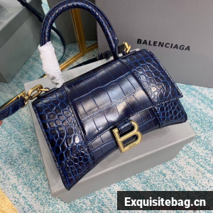 Balenciaga Hourglass XS Top Handle Bag 28331S dark blue Balenciaga Hourglass XS Top Handle Bag 28331S dark blue