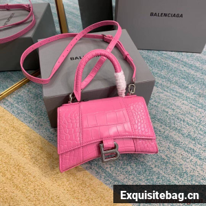 Balenciaga Hourglass XS Top Handle Bag 28331S pink Balenciaga Hourglass XS Top Handle Bag 28331S pink