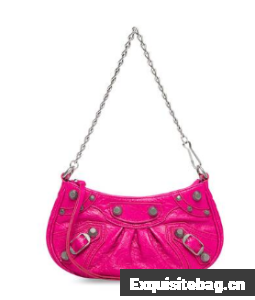 Balenciaga LE CAGOLE MINI PURSE WITH CHAIN 6958141 bright pink Balenciaga LE CAGOLE MINI PURSE WITH CHAIN 6958141 bright pink