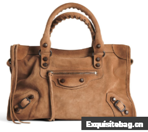 Balenciaga Le City small suede tote bag 230582 camel Balenciaga Le City small suede tote bag 230582 camel