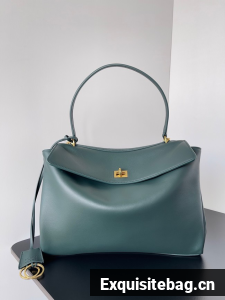 Balenciaga Rodeo Handbag Large smooth calfskin 795458 lake green Balenciaga Rodeo Handbag Large smooth calfskin 795458 lake green