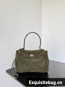 Balenciaga Rodeo Mini Handbag suede calfskin 795456 green Balenciaga Rodeo Mini Handbag suede calfskin 795456 green