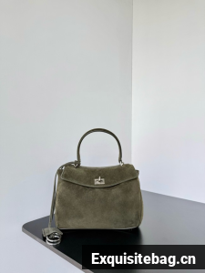 Balenciaga Rodeo Mini Handbag suede shoulder 795456 green Balenciaga Rodeo Mini Handbag suede shoulder 795456 green