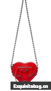 Balenciaga WOMENS LE CAGOLE HEART MINI BAG 27811 red Balenciaga WOMENS LE CAGOLE HEART MINI BAG 27811 red