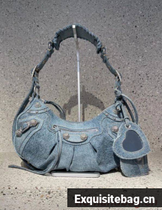 Balenciaga WOMENS LE CAGOLE MEDIUM SHOULDER BAG 27541 Denim Balenciaga WOMENS LE CAGOLE MEDIUM SHOULDER BAG 27541 Denim