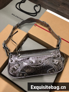 Balenciaga WOMENS LE CAGOLE SHOULDER BAG 6688 silver gray Balenciaga WOMENS LE CAGOLE SHOULDER BAG 6688 silver gray
