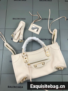 Balenciaga WOMENS NEO CLASSIC HANDBAG 06715 Cream Balenciaga WOMENS NEO CLASSIC HANDBAG 06715 Cream