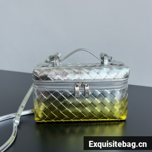 Bottega Veneta Bang Bang Intrecciato leather 789109 Silver&green