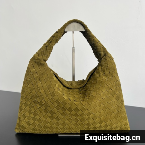 Bottega Veneta Hop calf leather Suede 796262 green