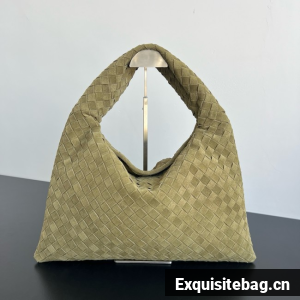 Bottega Veneta Hop calf leather Suede 796262 light green