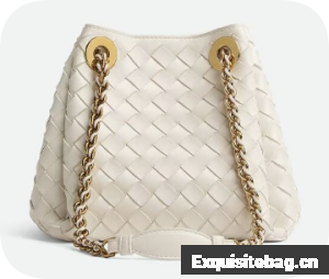 Bottega Veneta Small Parachute Chain 817175 Chalk