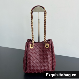 Bottega Veneta Small Parachute Chain 817175 Dark barolo