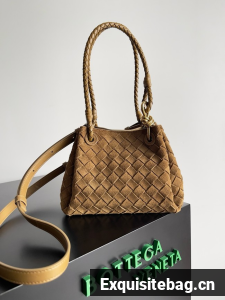 Bottega Veneta Suede Small Parachute 796569 brown