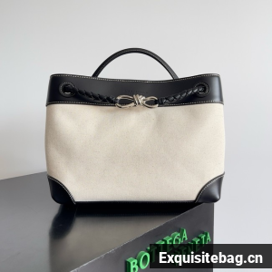 Bottega Veneta Andiamo calfskin 810214 black silver& canvas Bottega Veneta Andiamo calfskin 810214 black silver& canvas