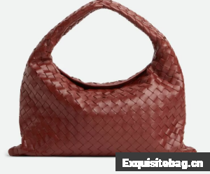 Bottega Veneta Hop Shoulder bag with Intrecciato craftsmanship in calf leather 796262 Sapele Bottega Veneta Hop Shoulder bag with Intrecciato craftsmanship in calf leather 796262 Sapele