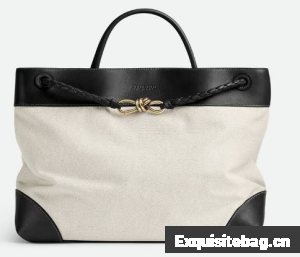 Bottega Veneta Large Andiamo Canvas 786194 black&Brass Bottega Veneta Large Andiamo Canvas 786194 black&Brass