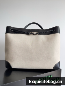 Bottega Veneta Large Andiamo Canvas 786194 black&silver Bottega Veneta Large Andiamo Canvas 786194 black&silver