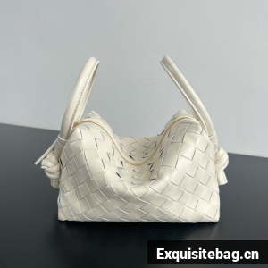 Bottega Veneta Loop Top Handle 796615 Cream Bottega Veneta Loop Top Handle 796615 Cream