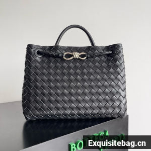 Bottega Veneta Medium Andiamo 766016 black&Silver Bottega Veneta Medium Andiamo 766016 black&Silver