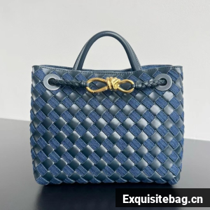 Bottega Veneta Medium Andiamo Bag 743568 Denim&Navy Bottega Veneta Medium Andiamo Bag 743568 Denim&Navy