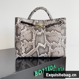 Bottega Veneta Medium Andiamo snake skin 766016 gray Bottega Veneta Medium Andiamo snake skin 766016 gray