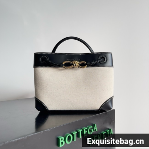 Bottega Veneta Small Andiamo Bag 766014 black& canvas Bottega Veneta Small Andiamo Bag 766014 black& canvas